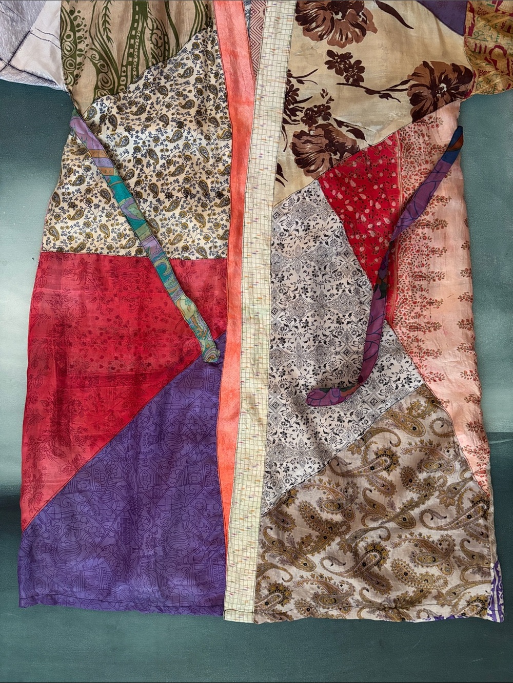 Sacred Threads Silk Robe Kimono - Picture 3 of 12